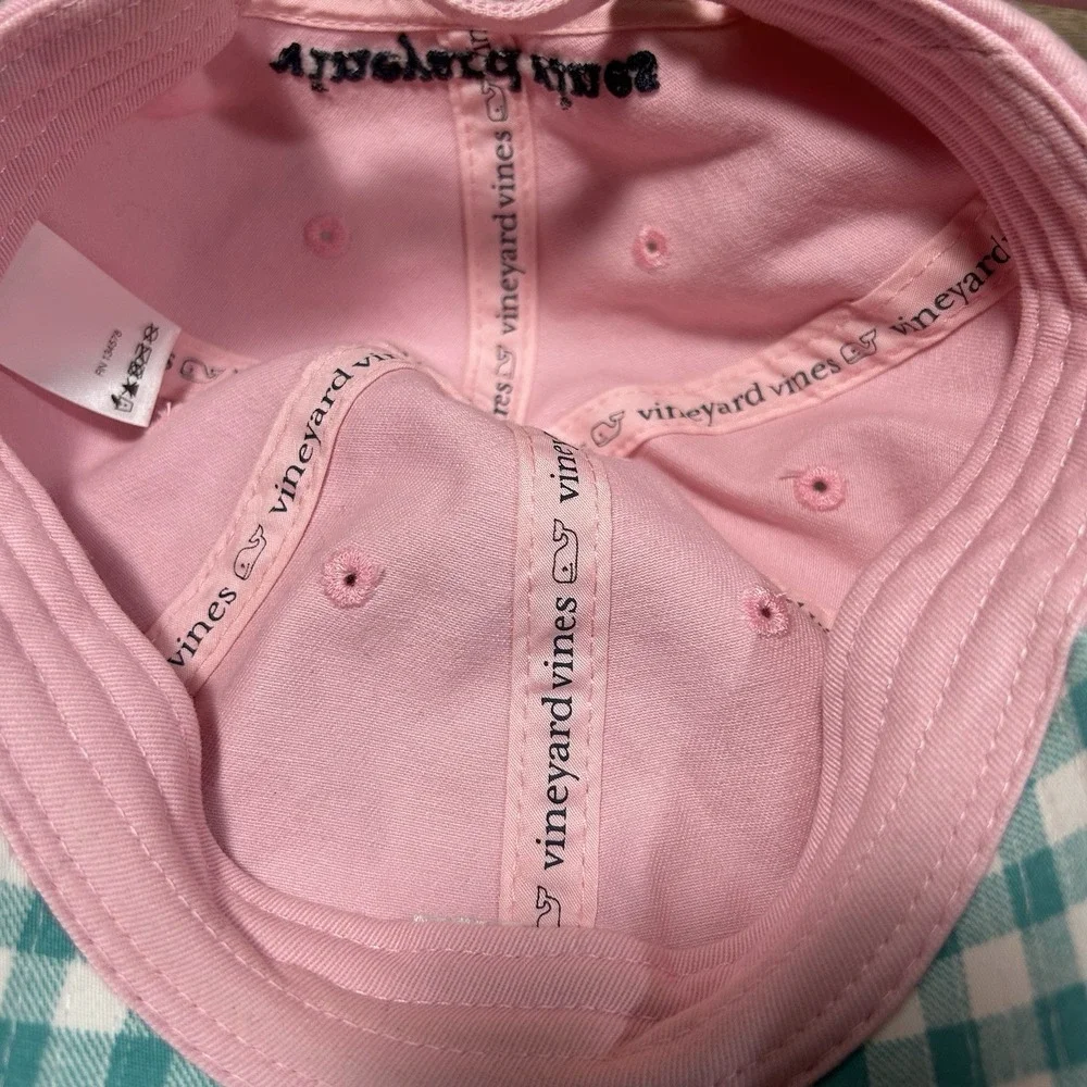 Vineyard Vines Hat Cap Adult Pink Whale Strapback OSFM‎ Preppy Cotton Adjustable